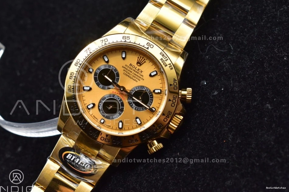 1:1 Daytona Black 116508 SA on BTF FreshLook Edition 761 Bracelet Best Dial YG YG 0907